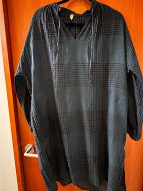 Two Voile Sheer Pocket Dress